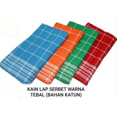 serbet warna/serbet kotak warna/serbet dapur/ serbet muarah
