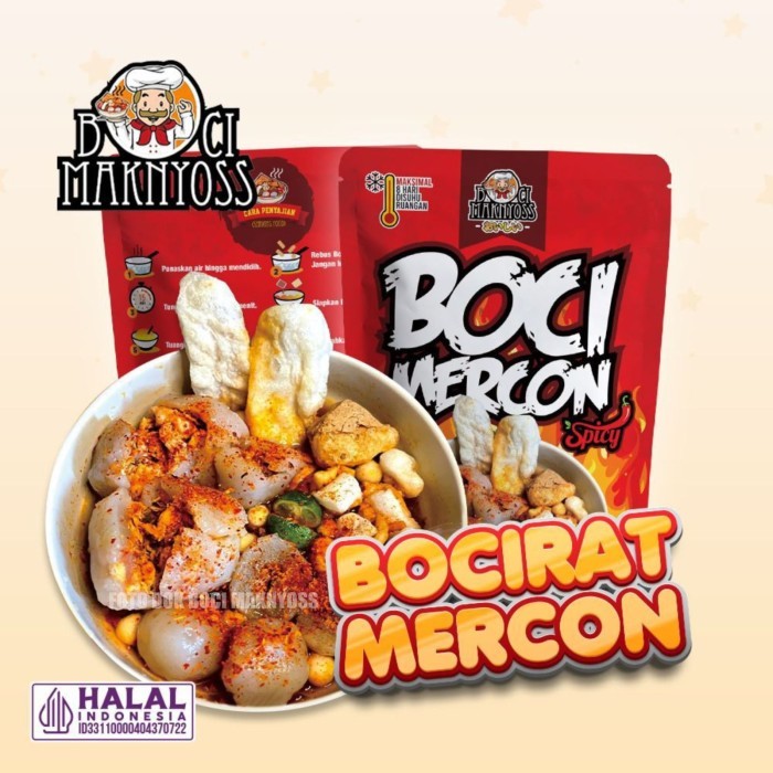 

BOCI MERCON | BOCI MAKNYOSS bakso aci instan boci maknyos enak