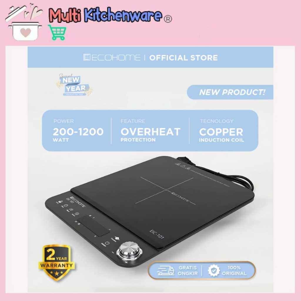Ecohome Induction Cooker EIC-101 Kompor Listrik Induction Low Watt