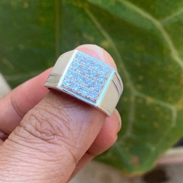 Silver Ring Zirconia Handmade