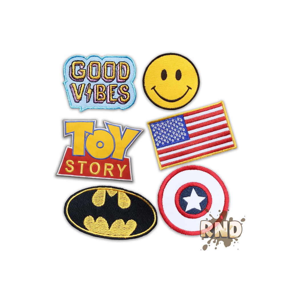 PATCH BORDIR KARAKTER EMBLEM BORDIR LUCU PATCH IRON BACK PATCH