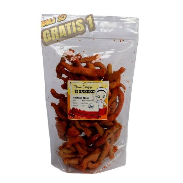 

Keripik Usus Pedas Daun Jeruk | usus 100 gr