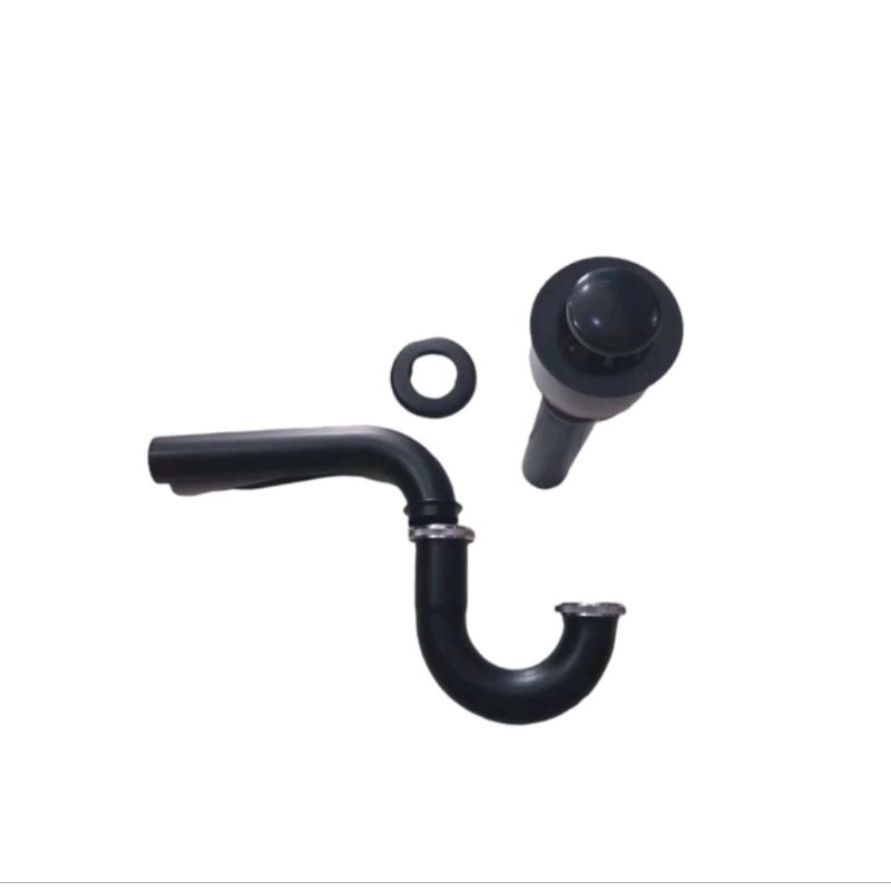 Sifon Angsa Pencet Black/Sifon Wastafel Black