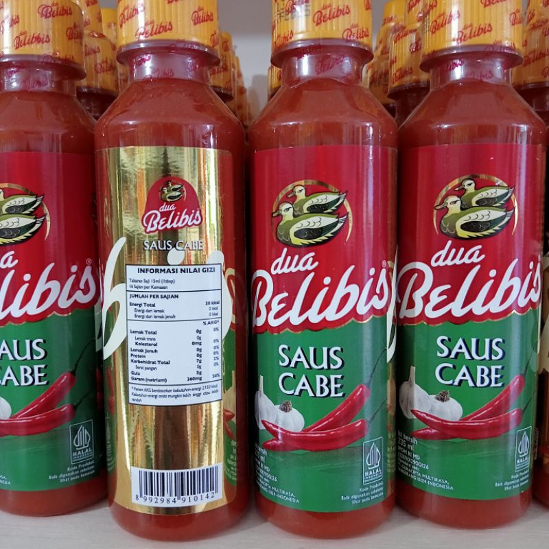 

saus cabe dua belibis 235ml