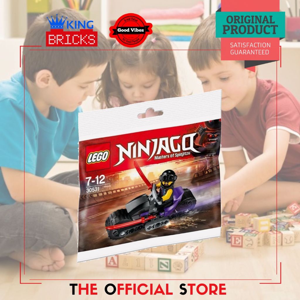 LEGO Original POLYBAG 30531 Sons of Garmadon - Mainan Anak Laki Cowok Robot Motor Ninjago