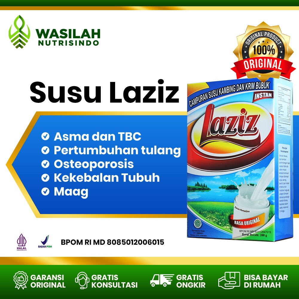 

Susu Kambing Ettawa Laziz Darusyifa Rasa Original Goats Milk Powder 200 gram