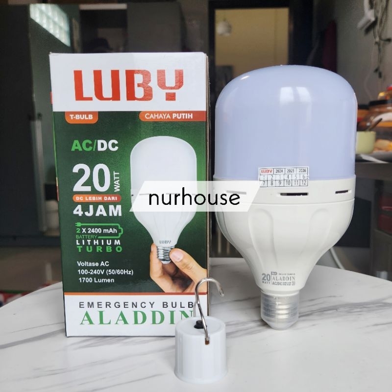 Jalanterangshop17 Lampu Emergency Luby 20 Watt Aladdin