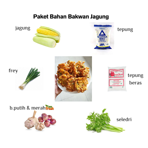 

Paket masakan bahan bakwan jagung special