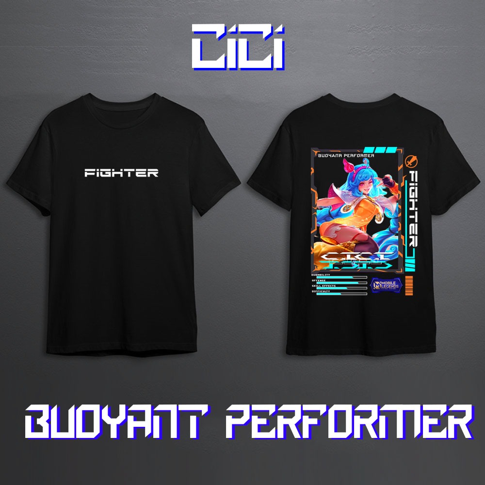 KAOS HERO MOBILE LEGEND CICI FIGHTER SKIN KEREN//KAOS ML//KAOS MOBILE LEGEND//KAOS CICI//KAOS CICI M