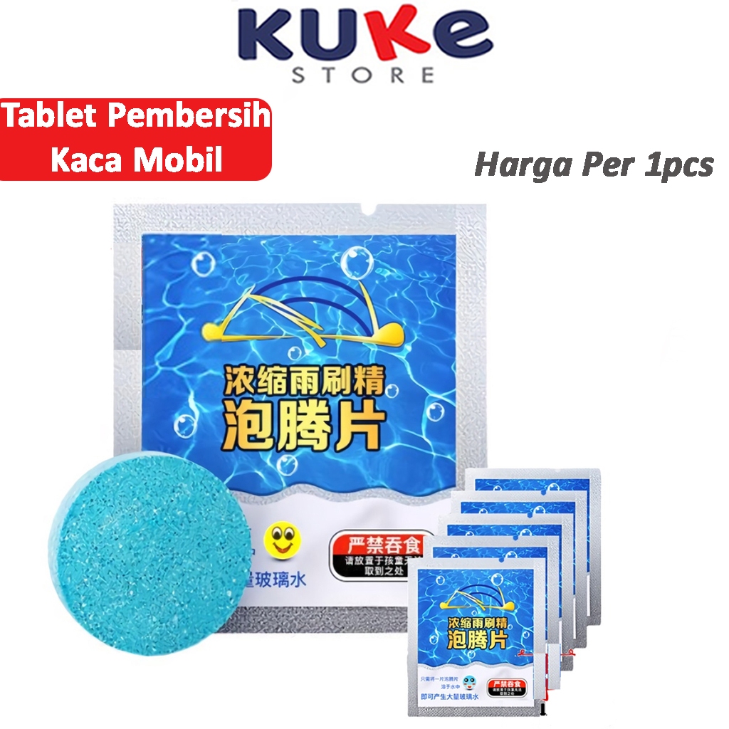 KUKE SABUN PEMBERSIH KACA WIPER MOBIL TABLET GLASS CLEANING BIRU / TABLET WIPER / TABLET PEMBERSIH WIPER KACA MOBIL