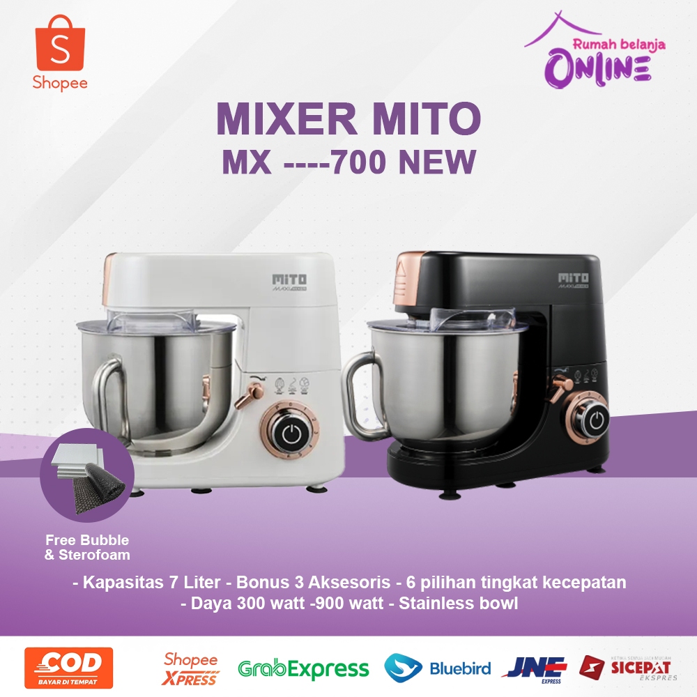 MIXER MITO MX-700  MULTI FUNGSI STAND MIXER MITO MX 700 ORIGINAL MIXER DUDUK