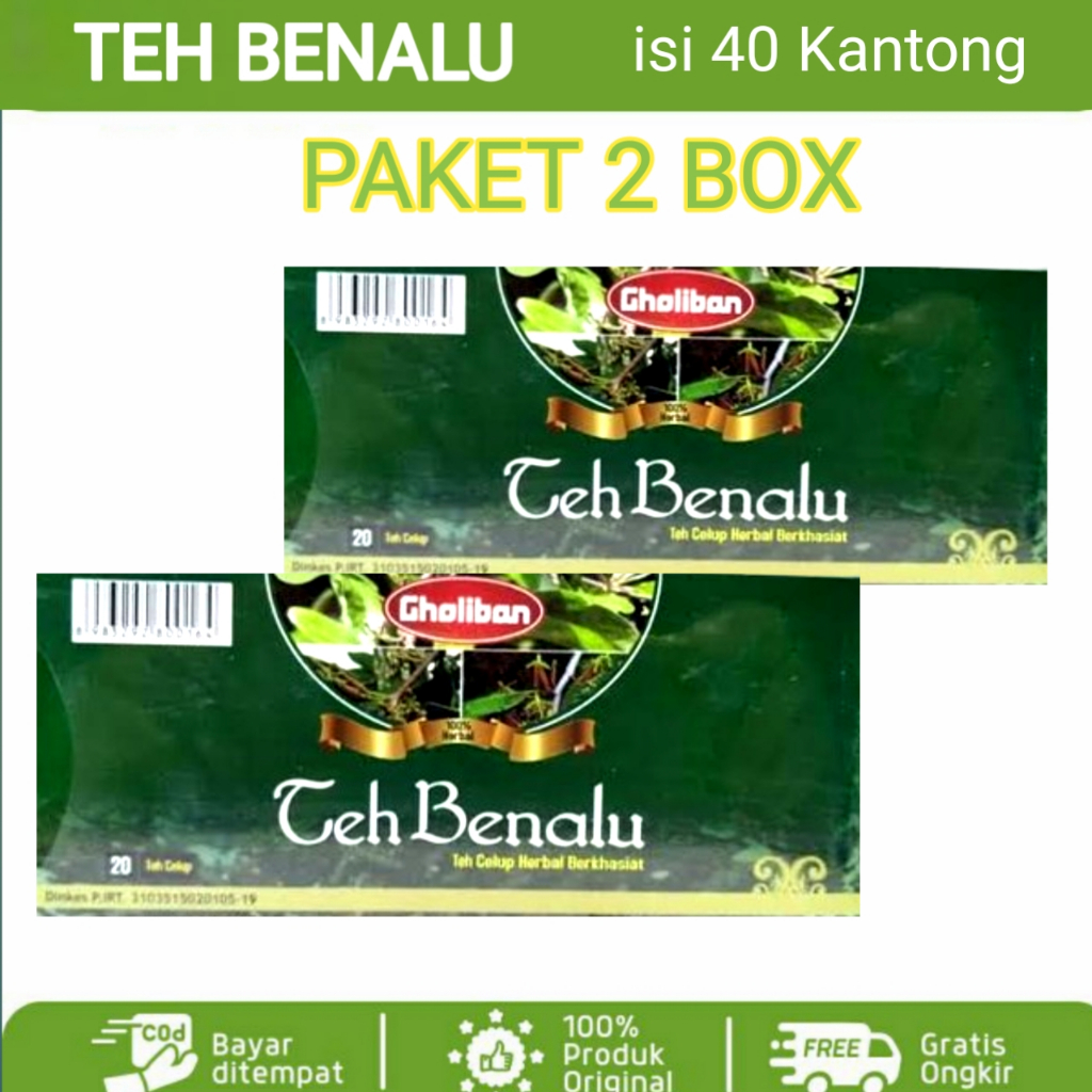 

[ PAKET 2 BOX ] Teh Celup Benalu Gholiban