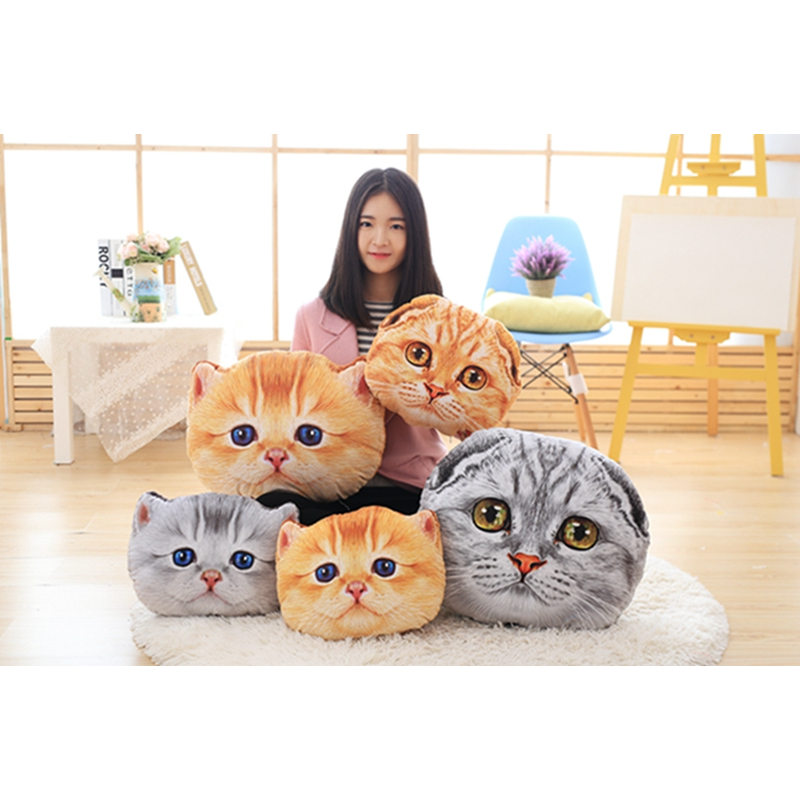 Bantal Boneka Kucing Lucu Cat Boneka Jumbo Karakter Mirip Kucing Asli Lembut Dan Halus
