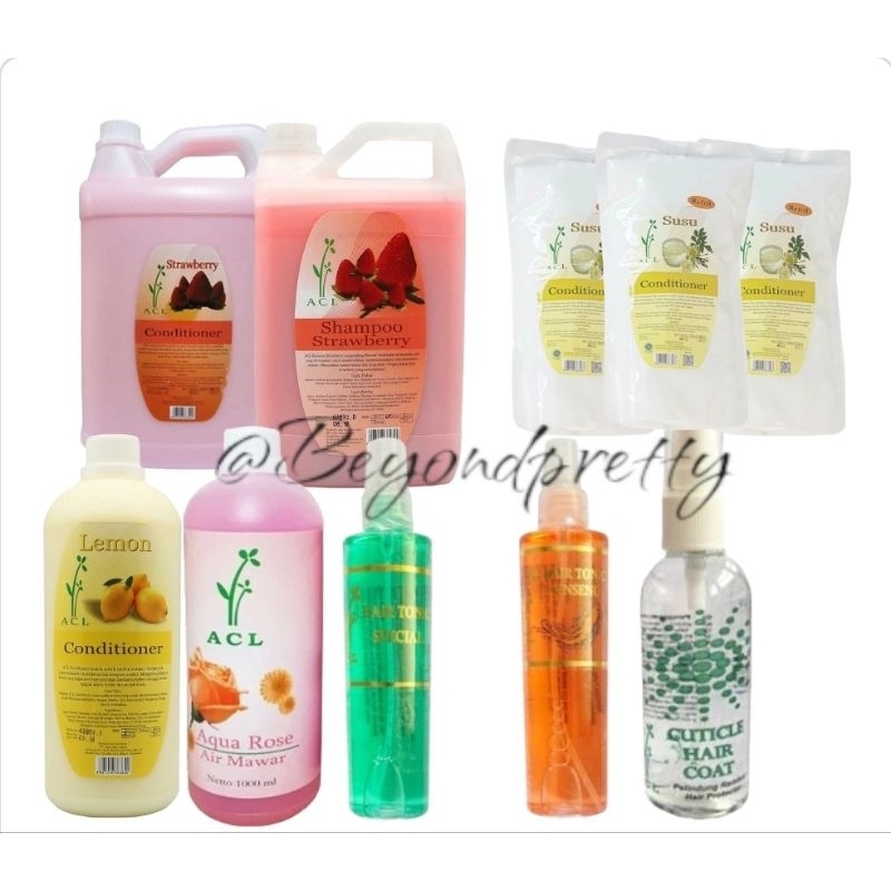 Acl shampo 1 Liter //conditioner 1 Liter//serum//hair tonic