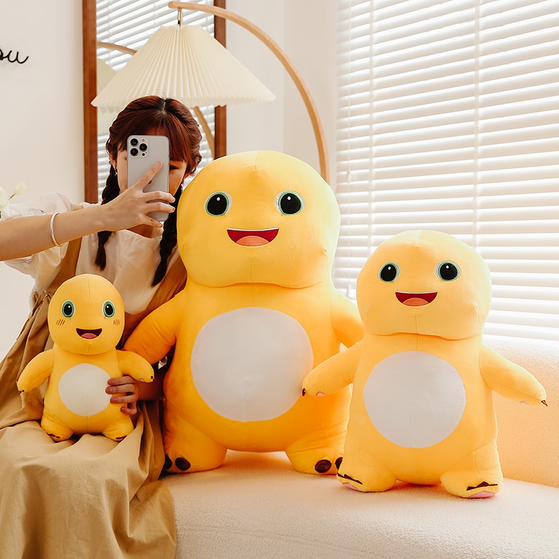 READY ORIGINAL Official Naloong Plush Boneka Dino Kuning Yellow Dinosaur Milk Dragon Cartoon Kartun 