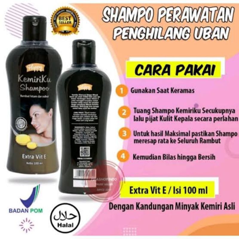 Shampo kemiri penghilang uban