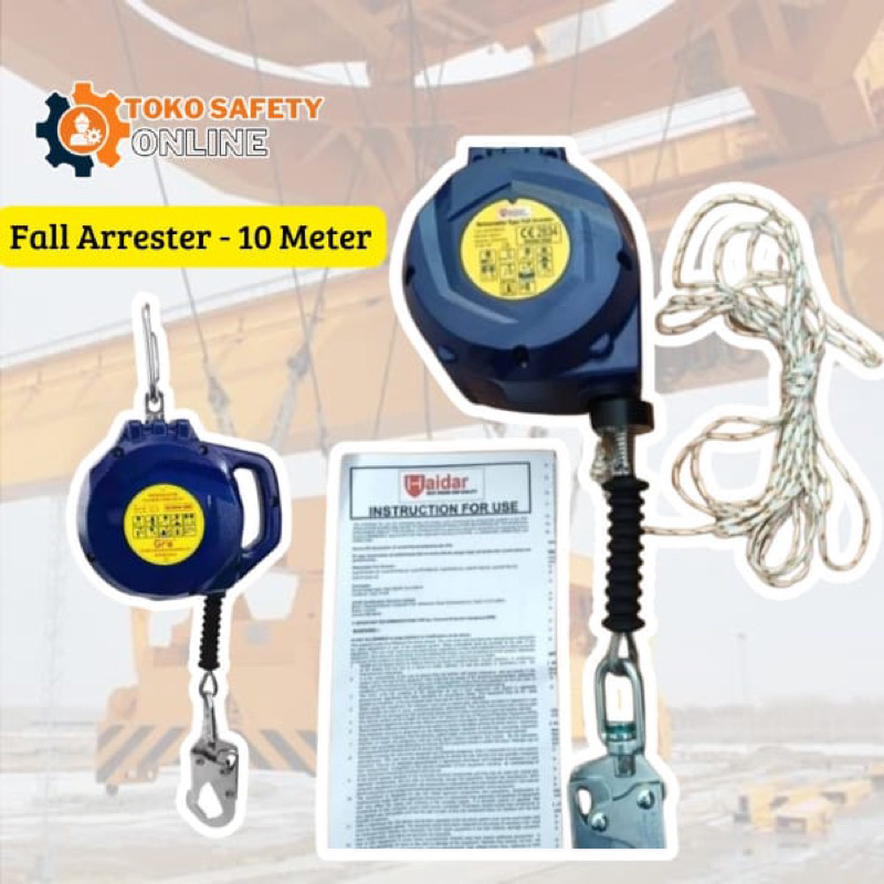 Fall Arrester Lifeline 10 Meter - SRL 10 Meter - Safety Retractable Lifeline 10M