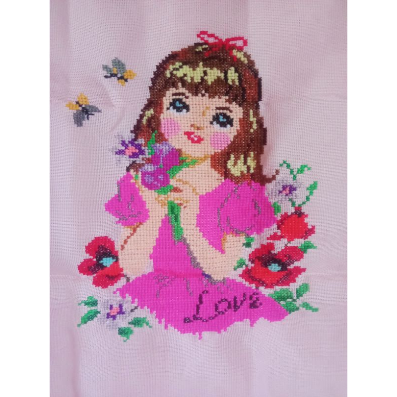 Sulaman Kristik Jadi (Jasa) Kain Strimin