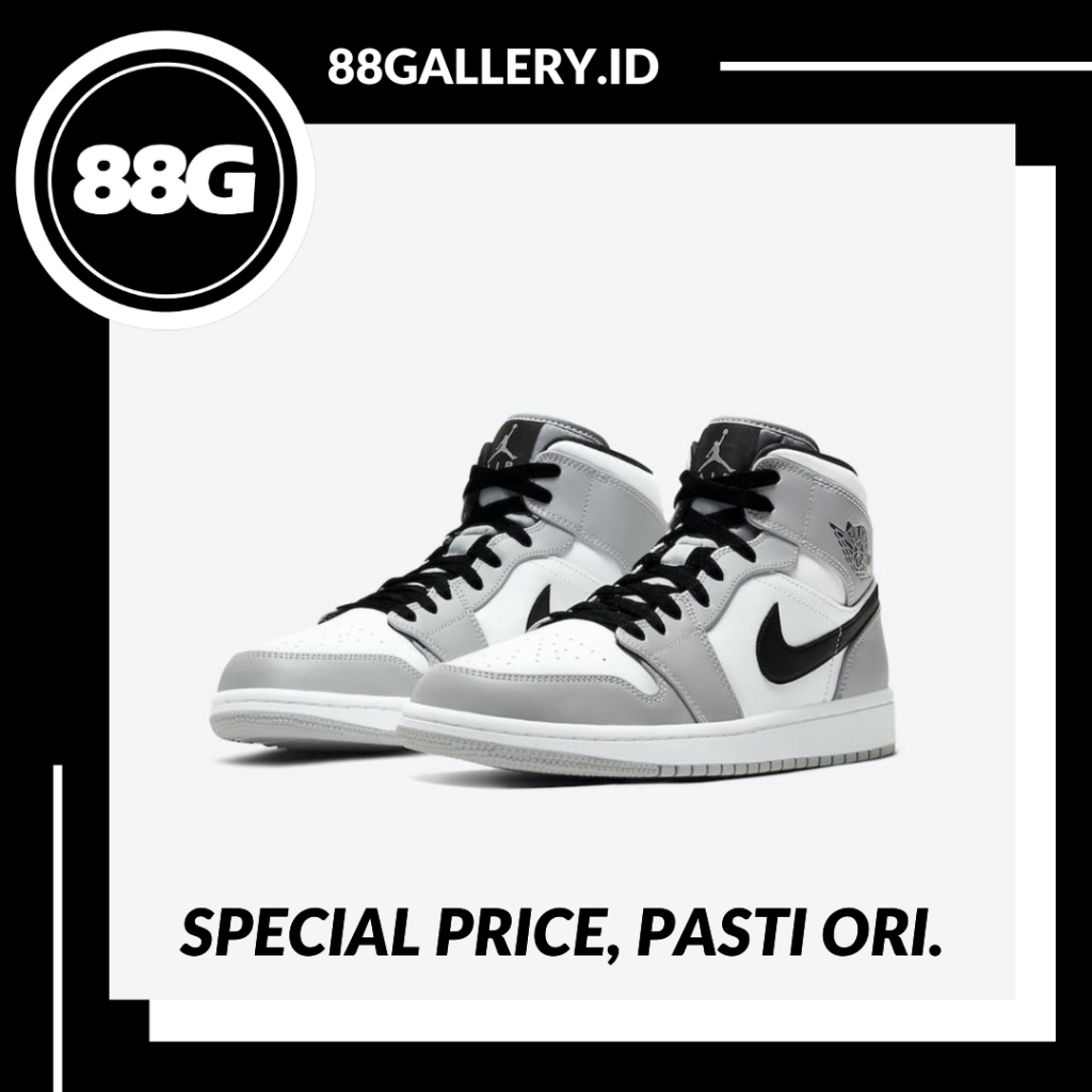 Air Jordan 1 Mid Light Smoke Grey