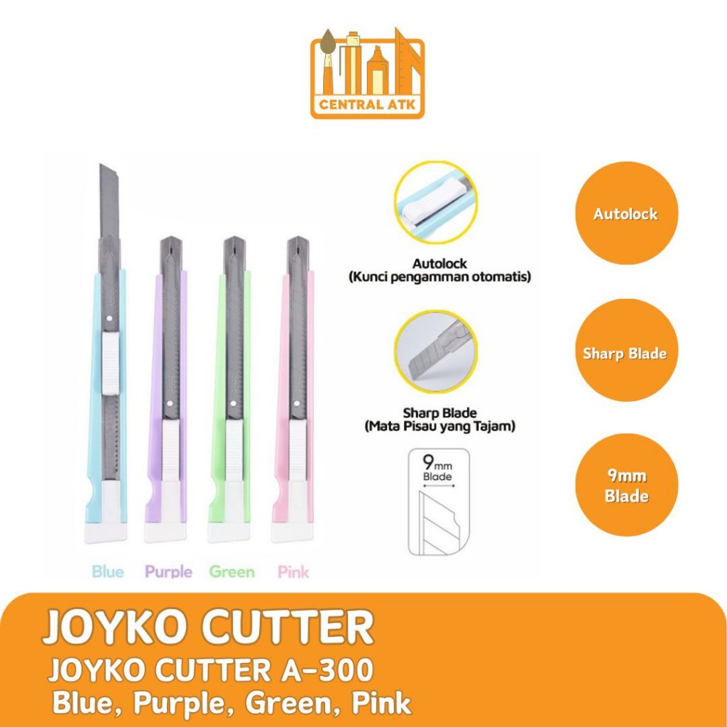 

PISAU CUTTER KECIL A-300A PASTEL JOYKO