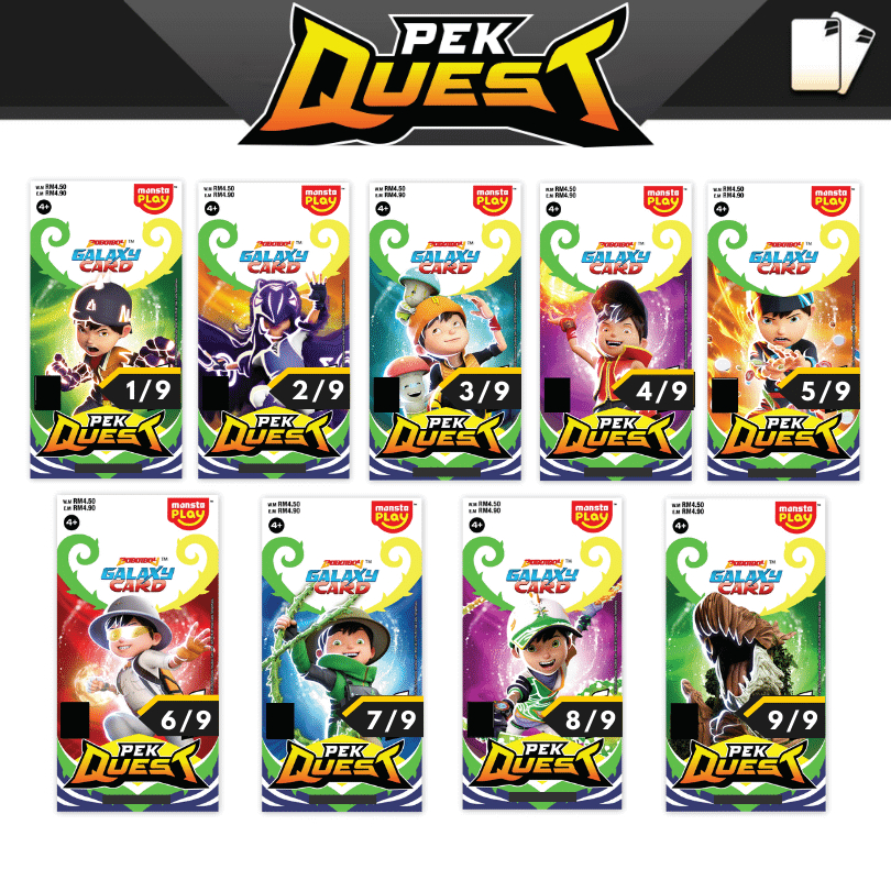 Boboiboy Galaxy Card Original Monsta Malaysia - Quest