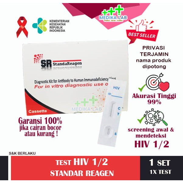 Alat Test HIV Standar Reagen | Kemenkes Original | Medikalab