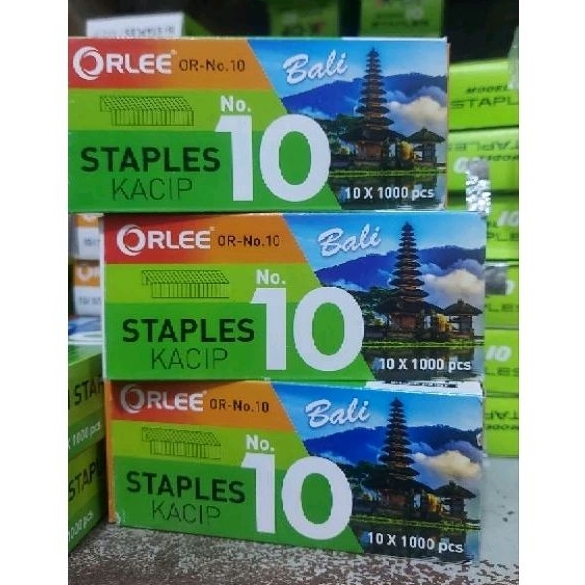 

Staples merk orlee no.10 ( isi kacip) spesial bali