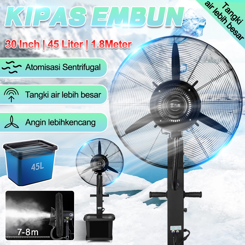 Spray Fan /Kipas Mist Kipas /Misty Fan/ Kipas Angin Semprot Air 45Liter/ 30" Kipas Angin Mist fan