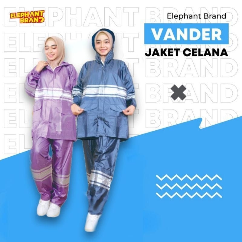 ELEPHANT BRAND Jas Hujan Jaket Celana JC Vander