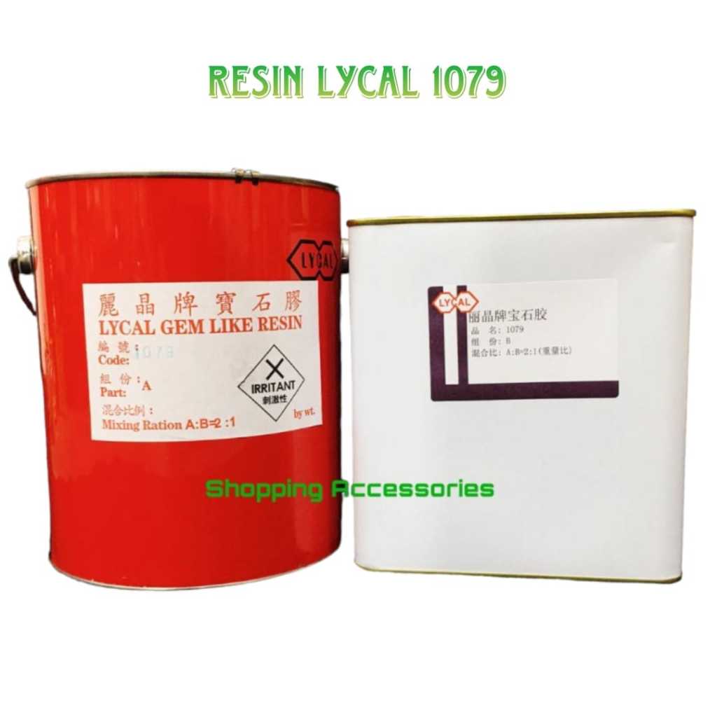 Resin bening Lycal (Lentur) dgn Katalis - lycal 1079 - 6 kg