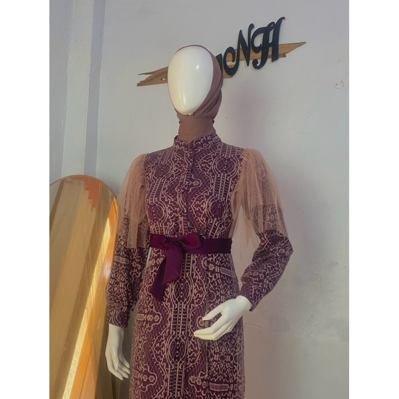 Royal Dress//Dress Brokat//Slim Dress//Dress jahit//jahit dress