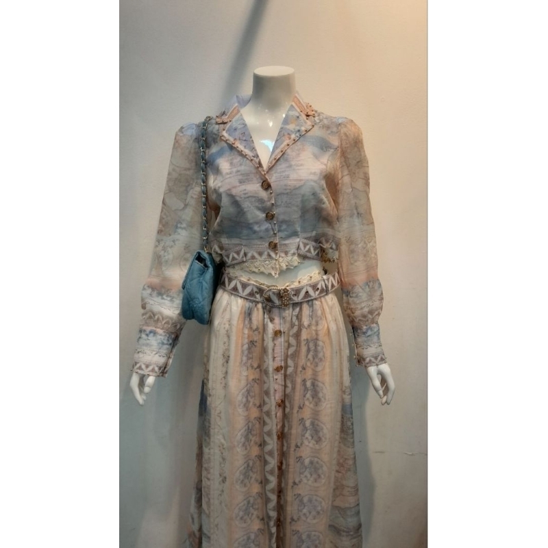 vintage one set ( atasan + Rok )