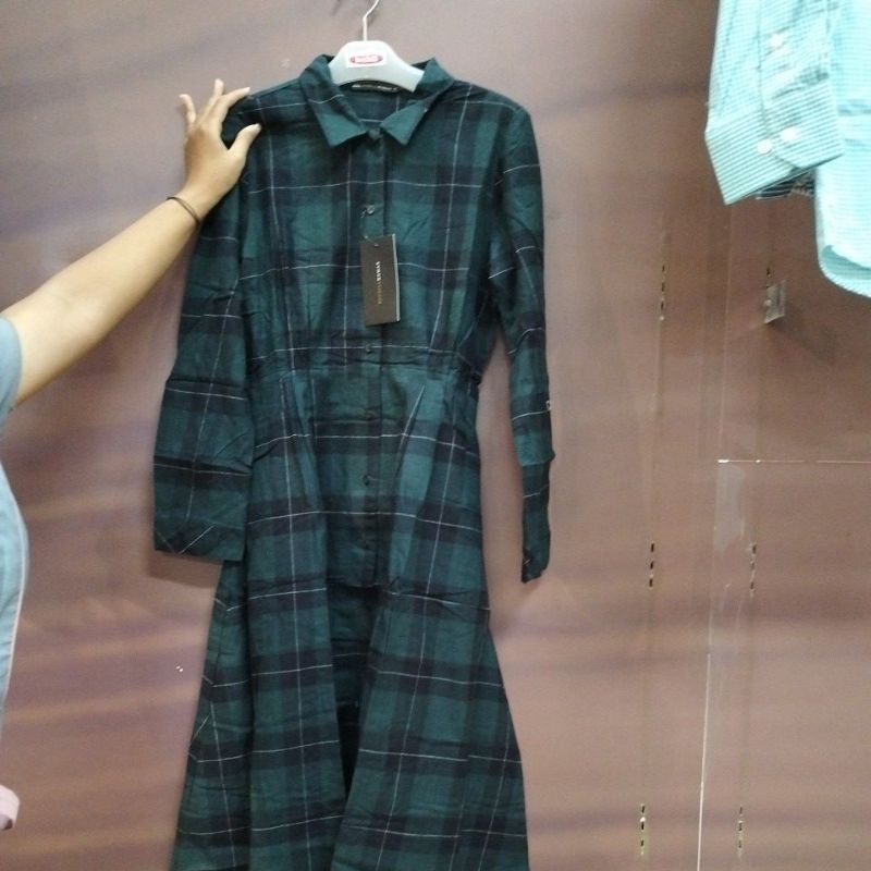 Benhill gamis dan tunik kotak(khusus Nota live)