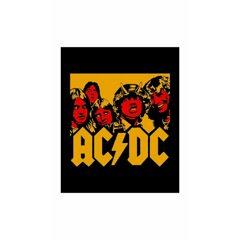 

sticker band rock and roll acdc UK besar dan bahan anti air
