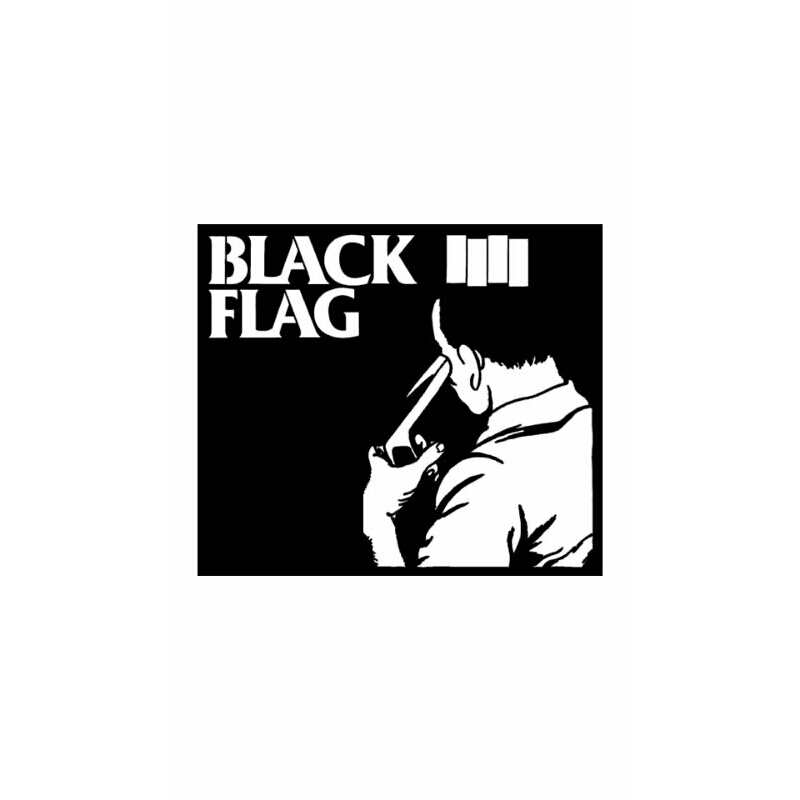 

sticker band punk rock black flag UK besar dan bahan anti air