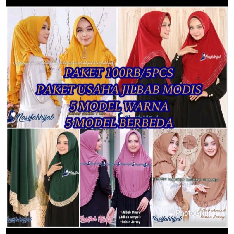 paket usaha jilbab instan
