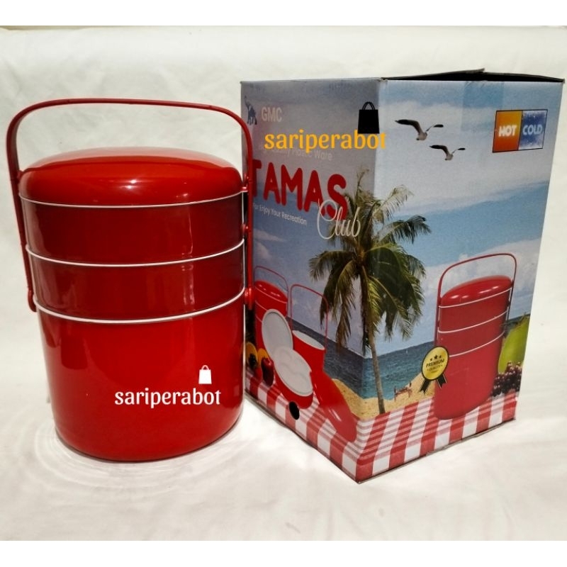 Rantang Piknik TAMAS Club Susun 3 Ukuran Besar