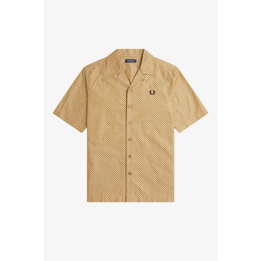 Fred Perry Chequerboard Revere Collar Shirt (M6593-644) Original