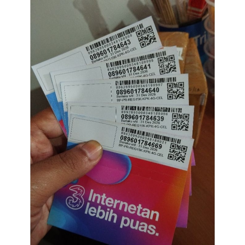 KARTU PERDANA TRI 100GB