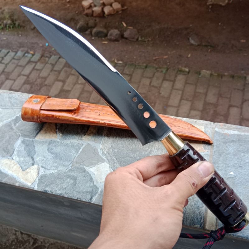 (Cap Garpu) pisau dapur seset/sembelih super tajam PB 18cm