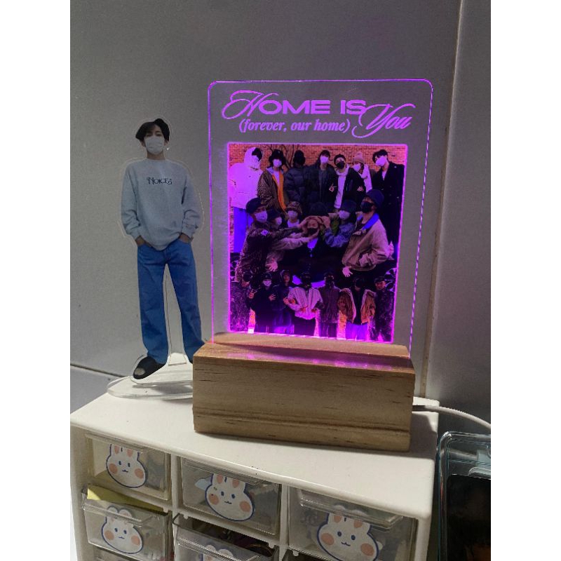 MOOD LAMP LAMPU TIDUR HIAS AKRILIK BTS KPOP WAMIL / LAMPU LED AKRILIK AESTHETIC DEKORASI PAJANGAN KP