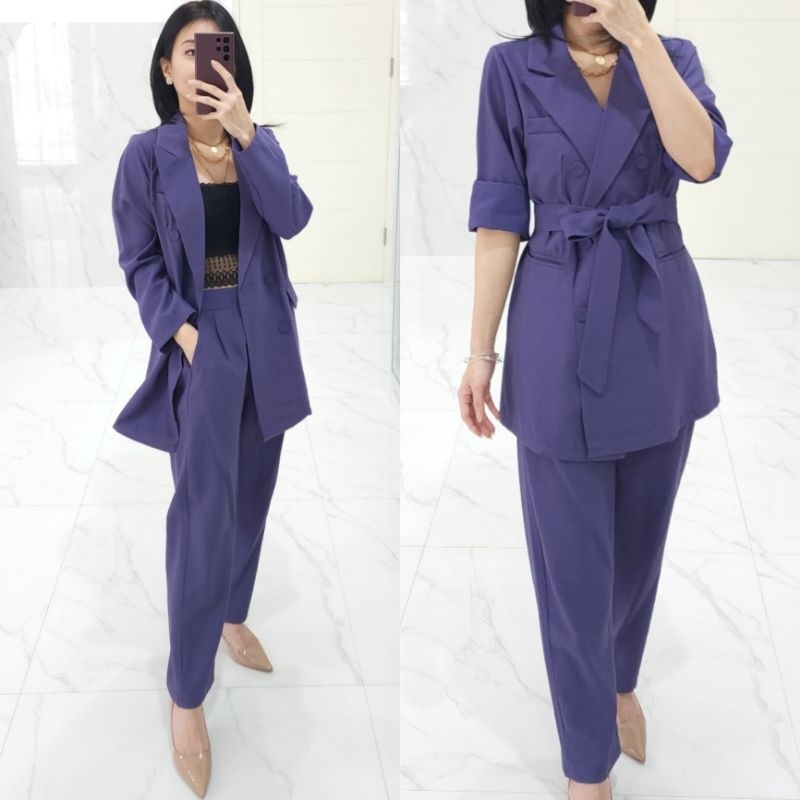 PREMIUM EDEN BLAZER SET / setelan blazer wanita / blazer bangkok
