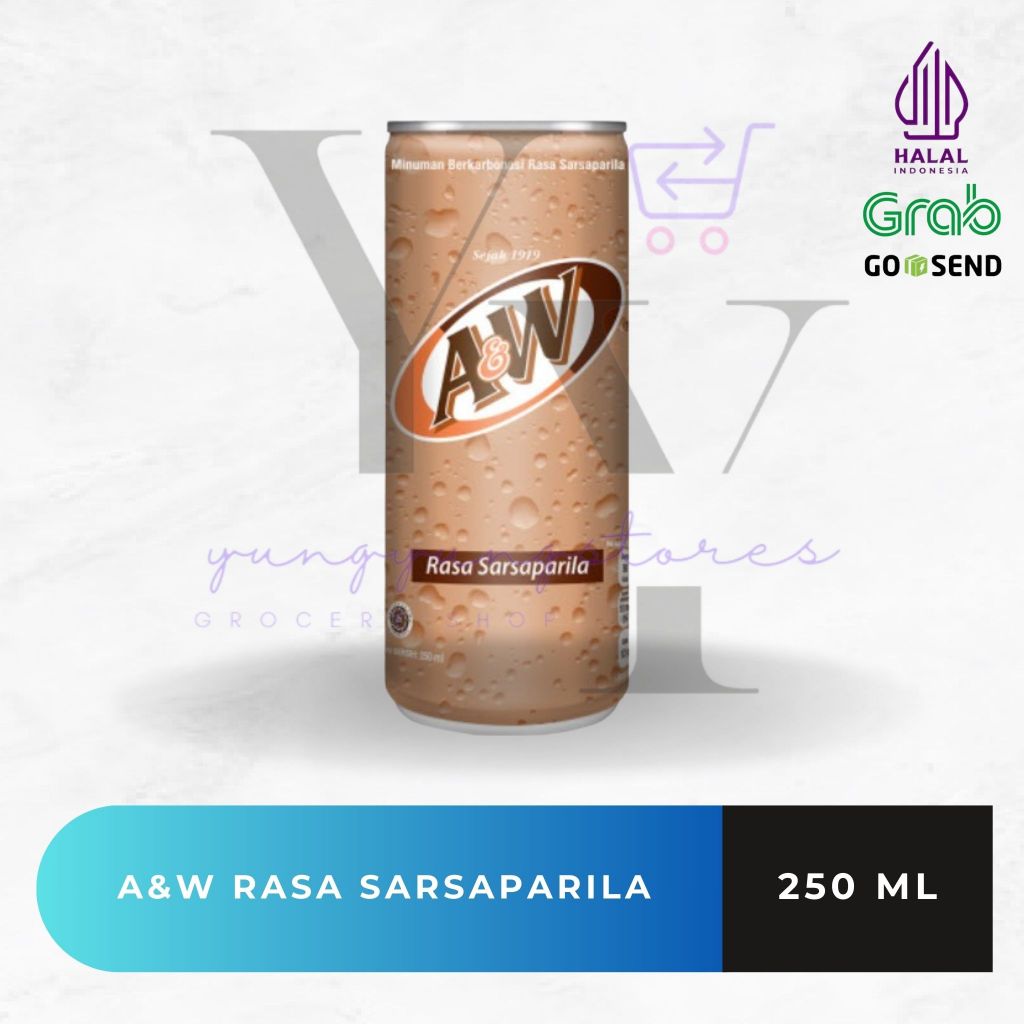 

Minuman A&W Sarsaparila / Soda Kaleng AW 250 ml