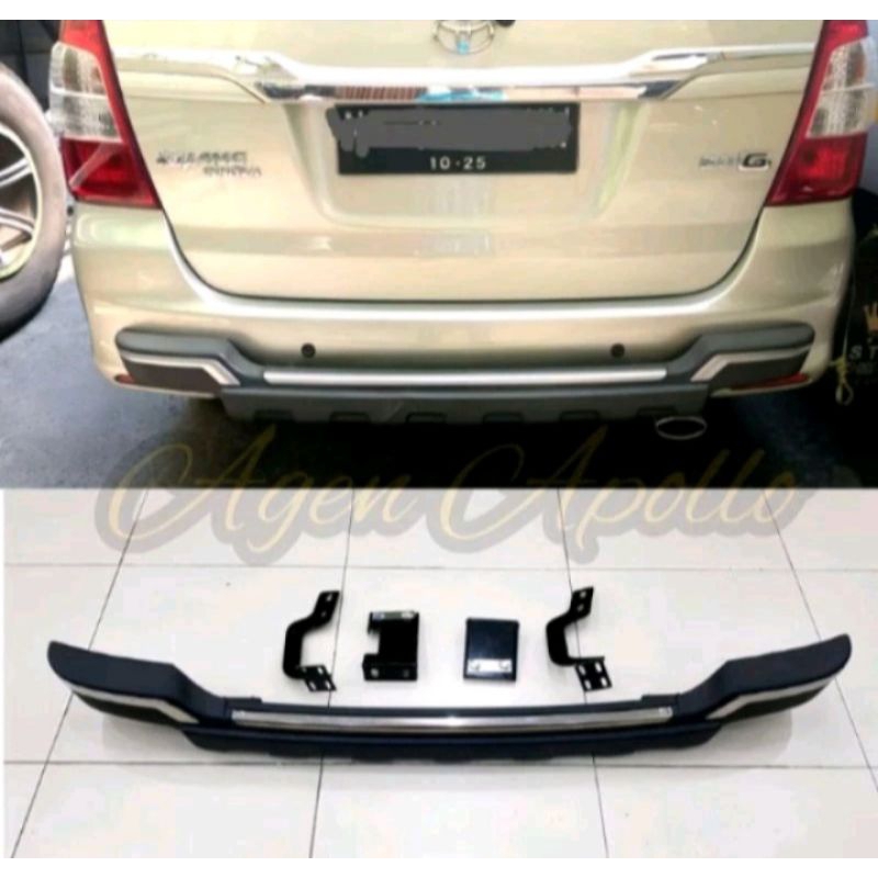 BUMPER/BEMPER/TANDUK BELAKANG KIJANG INNOVA/INOVA 2012-2015 BAHAN PIU/KARET
