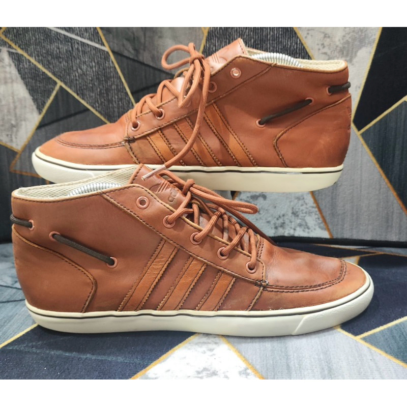 Adidas Court Deck Vulc Mid Leather Brown