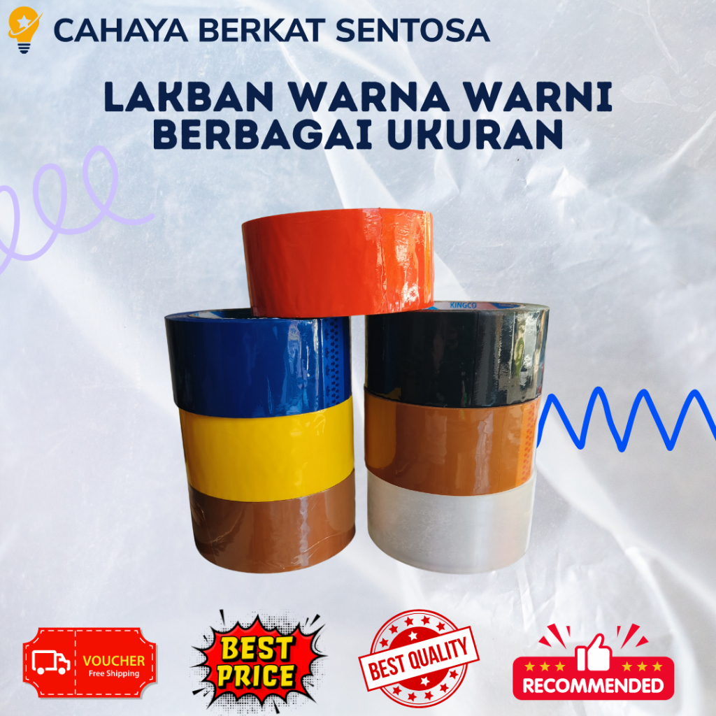 

Isolasi KINGCO Lakban Perekat Bening Selotip 12 mm 24mm 45mm 48mm