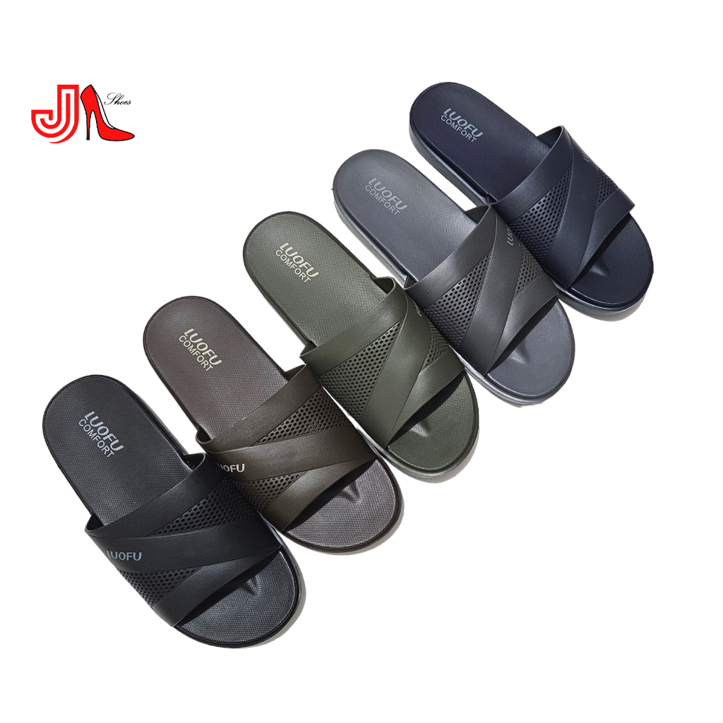 LUOFU E6208-KP6W Sandal Selop Karet Pria Z Jaring