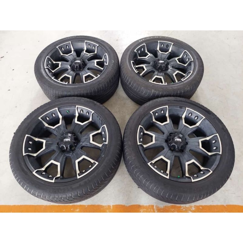 Velg Seken Type EMR Ring 22 + Ban Achilles 285 45 R22 Buat Pajero Hilux Fortuner