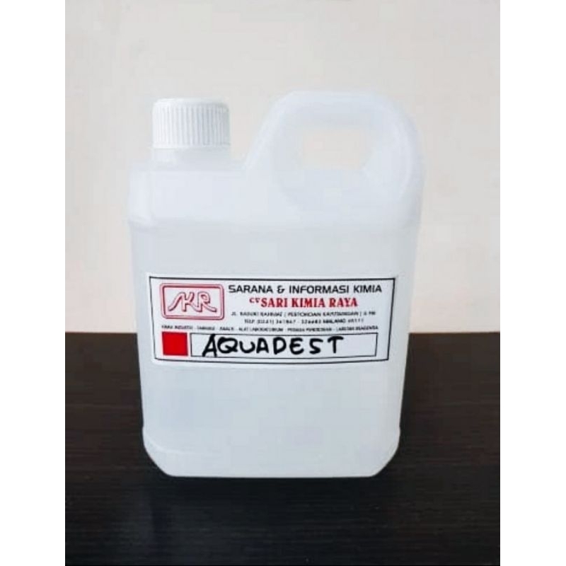 Aquades / Akuades / Aquadest / Air murni (H2O) | 1 Liter