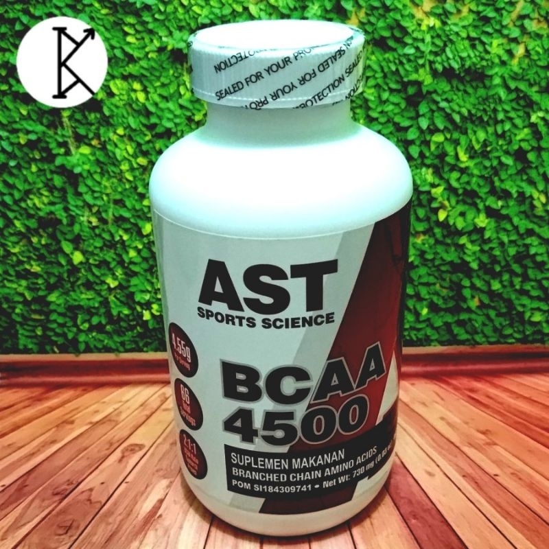 AST BCAA 4500 Isi 462 Kapsul Suplemen Fitness Fitnes Kebugaran